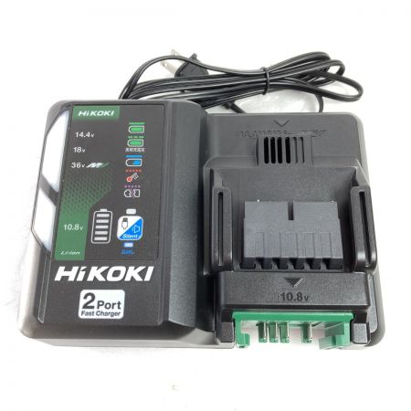  HiKOKI ハイコーキ 10.8V/14.4V/18V/マルチボルト 2ポート急速充電器 UC18YDML ブラック