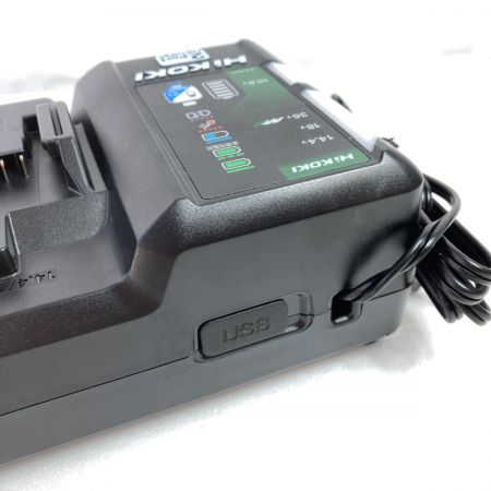  HiKOKI ハイコーキ 10.8V/14.4V/18V/マルチボルト 2ポート急速充電器 UC18YDML ブラック