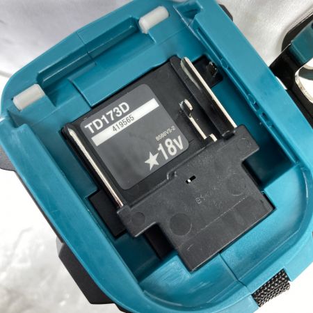  MAKITA マキタ 18V 充電式インパクトドライバ ケース付 （セットばらし品）※バッテリ・充電器なし (4) TD173D ブルー