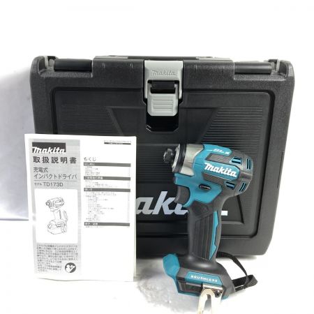  MAKITA マキタ 18V 充電式インパクトドライバ ケース付 （セットばらし品）※バッテリ・充電器なし (6) TD173D ブルー