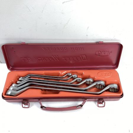  KTC ケーティーシー メガネレンチセット 6本組 ケース付 シルバー