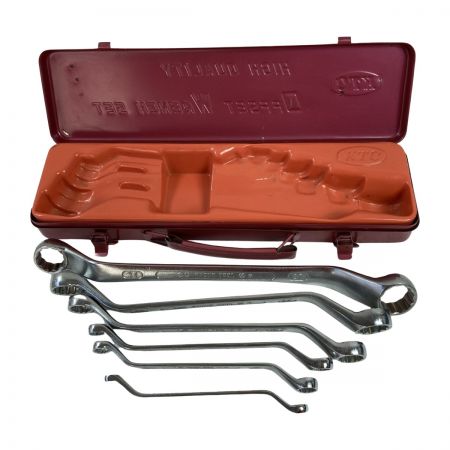  KTC ケーティーシー メガネレンチセット 6本組 ケース付 シルバー