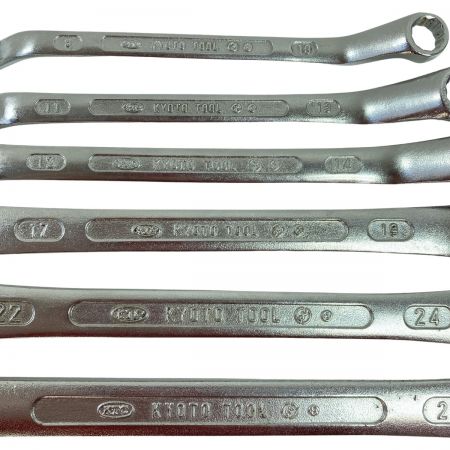  KTC ケーティーシー メガネレンチセット 6本組 ケース付 シルバー