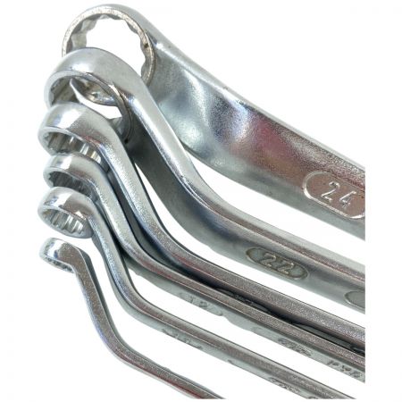  KTC ケーティーシー メガネレンチセット 6本組 ケース付 シルバー