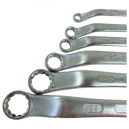  KTC ケーティーシー メガネレンチセット 6本組 ケース付 シルバー