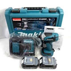 ＊＊ MAKITA マキタ 18V 充電式インパクトドライバ (バッテリ2個・充電器・ケース付） TD146DX ブルー Sランク