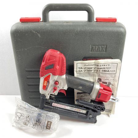  MAX マックス 19~38mm 常圧フロアタッカ エアネイラ ケース付 TA-238F2(D)/4MA レッド×シルバー