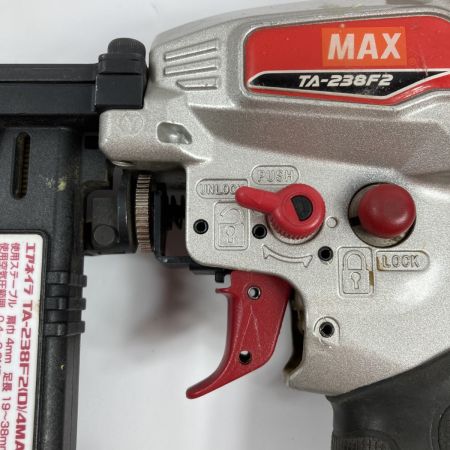  MAX マックス 19~38mm 常圧フロアタッカ エアネイラ ケース付 TA-238F2(D)/4MA レッド×シルバー
