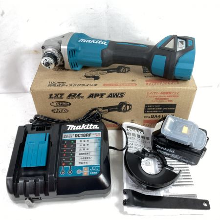  MAKITA マキタ 18V 100mm 充電式ディスクグラインダ (バッテリ1個・充電器付属） GA412D ブルー