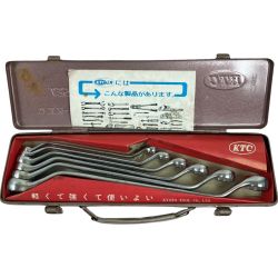 ＊＊ KTC ケーティーシー 45° オフセット 両口メガネレンチセット 6本組 ケース付 Cランク