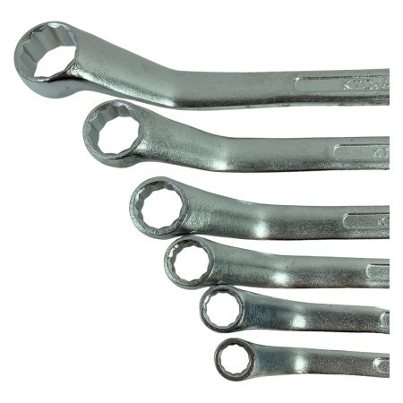  KTC ケーティーシー 45° オフセット 両口メガネレンチセット 6本組 ケース付