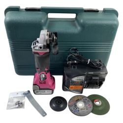 ＊＊ HITACHI 日立 14.4V 100mm コードレスディスクグラインダ （バッテリ1個・充電器・ケース付） G14DSL レッド Cランク