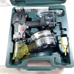 ＊＊ HITACHI 日立 65mm 高圧ロール釘打ち機 ケース付 NV65HMC グレー×ブラック Bランク