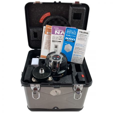 TAJIMA タジマ レーザー墨出し器 ZERO BLUE NAVIセンサーKJC 受光器・ケース付属 ※校正歴不明 ZEROBLSN-KJC/RCV-GNAVI ブラック