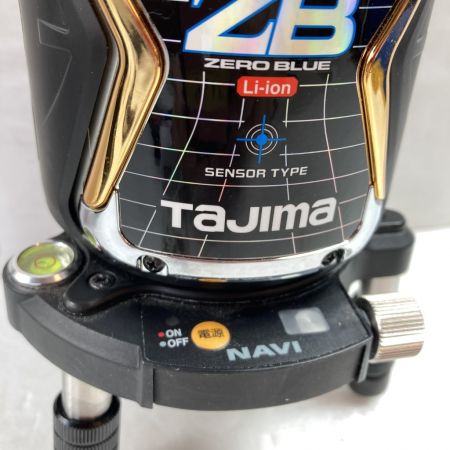  TAJIMA タジマ レーザー墨出し器 ZERO BLUE NAVIセンサーKJC 受光器・ケース付属 ※校正歴不明 ZEROBLSN-KJC/RCV-GNAVI ブラック