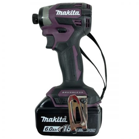  MAKITA マキタ 18V 充電式インパクトドライバ (バッテリ2個・充電器・ケース付） TD173DGXAP パープル