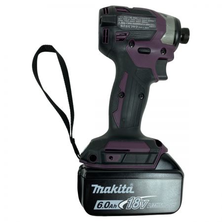 MAKITA マキタ 18V 充電式インパクトドライバ (バッテリ2個・充電器・ケース付） TD173DGXAP パープル