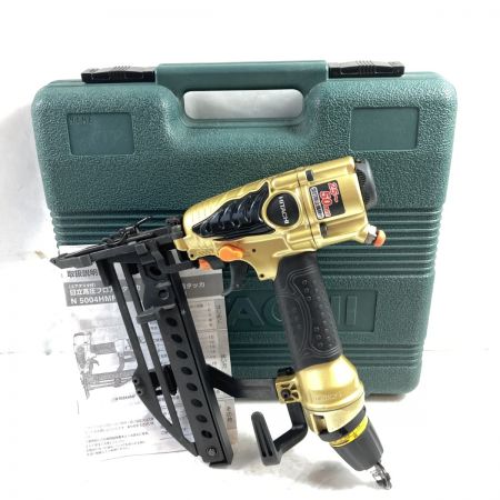 HITACHI 日立 25~50mm 高圧フロア用タッカ ケース付 N5004HMF ゴールド×ブラック