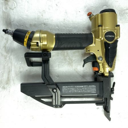  HITACHI 日立 25~50mm 高圧フロア用タッカ ケース付 N5004HMF ゴールド×ブラック