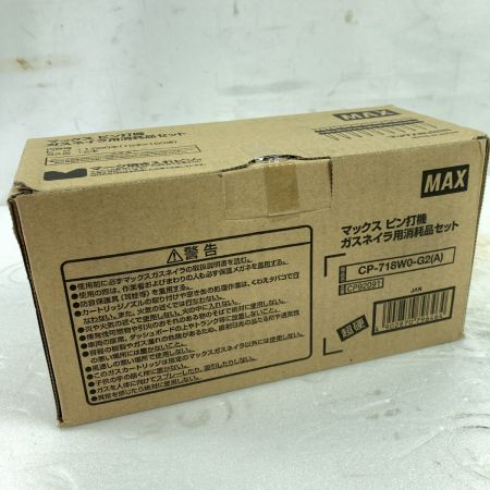  MAX マックス ピン打機 ガスネイラ用超硬ピン ガス缶2本&ピン1000本セット 製造年月日：2024/04/24 CP-718W0-G2-A