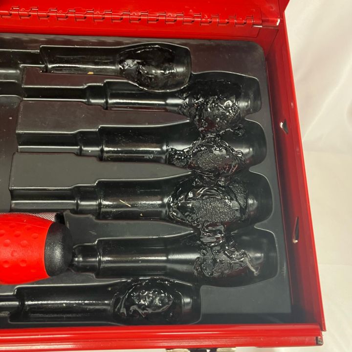 中古工具　４５点工具セット　KTC KTC ケーティーシー KTC 45点 工具セット SKX1203 レッド ケース付き