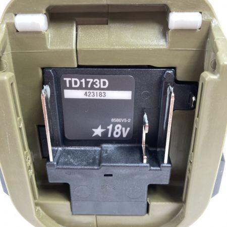 MAKITA マキタ 18V 充電式インパクトドライバ ケース付 （セットばらし品）※バッテリ・充電器なし TD173D オリーブ