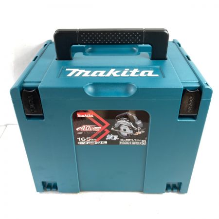  MAKITA マキタ 40Ｖmax 充電式丸ノコ 鮫肌  (充電器・バッテリ2個・ケース付）  HS001GRDXB ブルー