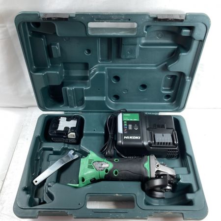  HiKOKI ハイコーキ 14.4V 100mm コードレスディスクグラインダ （バッテリ1個・充電器・ケース付） G14DSL2 グリーン