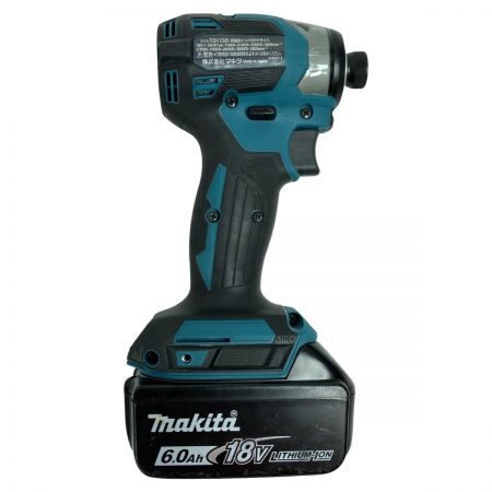  MAKITA マキタ 18V 充電式インパクトドライバ  バッテリ1個付属 ※充電器なし TD173D ブルー
