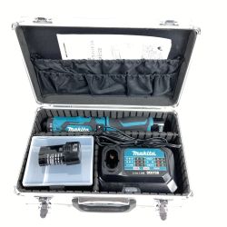 ＊＊ MAKITA マキタ 7.2V 充電式ペンインパクトドリル (バッテリ2個・充電器・ケース付） DF012DSHX ブルー Bランク