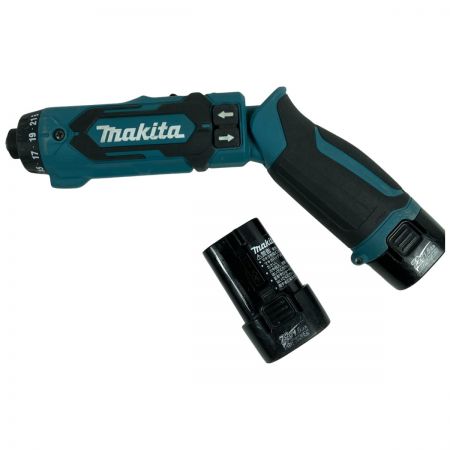  MAKITA マキタ 7.2V 充電式ペンインパクトドリル (バッテリ2個・充電器・ケース付） DF012DSHX ブルー