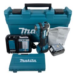 ＊＊ MAKITA マキタ 18V 充電式マルチツール （バッテリ1個・充電器・ケース・先端工具付属） TM52DRG ブルー Sランク