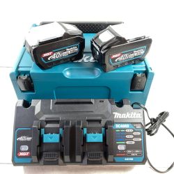 ＊＊ MAKITA マキタ 40Vmax パワーソースキット バッテリ(BL4050F)2台 + 急速充電器 XGT6 ブルー Aランク
