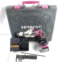 ＊＊ HITACHI 日立 14.4V コードレスロータリハンマドリル （バッテリ1個・充電器・ケース付） DH14DSL レッド Cランク