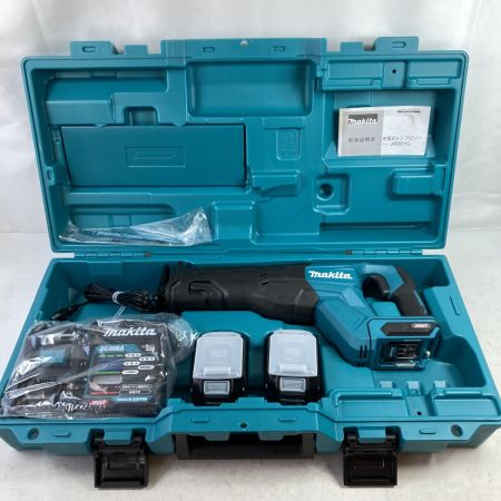  MAKITA マキタ 40Vmax 充電式セーバーソー (充電器・バッテリ2個・ケース付) JR001GRDX ブルー