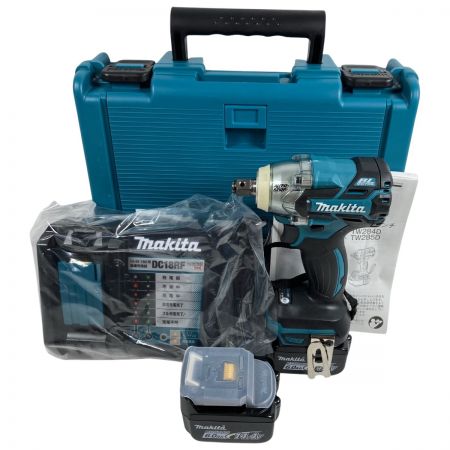  MAKITA マキタ 14.4V 充電式インパクトレンチ トルク:255Nm バッテリ2個・充電器・ケース付 TW284DRGX ブルー