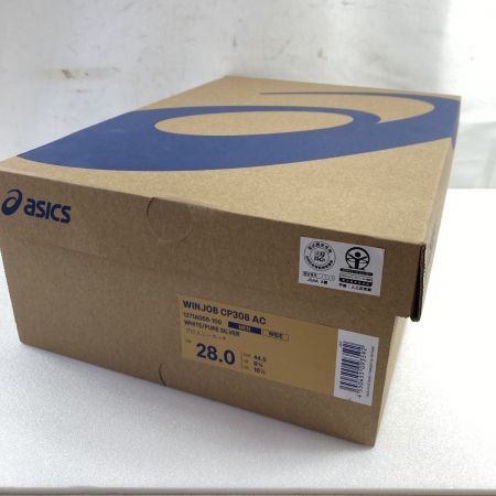  asics アシックス 安全靴 プロスニーカー 28cm   1271A055.100 ホワイト×オレンジ