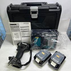 〇〇 MAKITA マキタ 充電式インパクトドライバ 18V 6Ah バッテリ2本 充電器 ケース付 TD173DRGXB ブラック 未使用品 Sランク