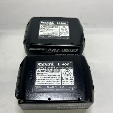  MAKITA マキタ 充電式インパクトドライバ 18V 6Ah バッテリ2本 充電器 ケース付 TD173DRGXB ブラック 未使用品