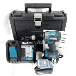 ＊＊ MAKITA マキタ 18V 充電式インパクトドライバ (バッテリ2個・充電器・ケース付） TD173DRGX ブルー Cランク