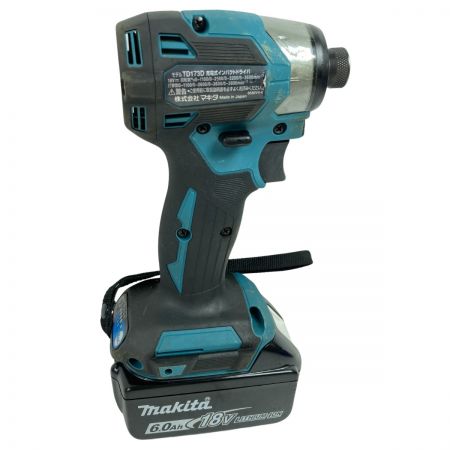  MAKITA マキタ 18V 充電式インパクトドライバ (バッテリ2個・充電器・ケース付） TD173DRGX ブルー