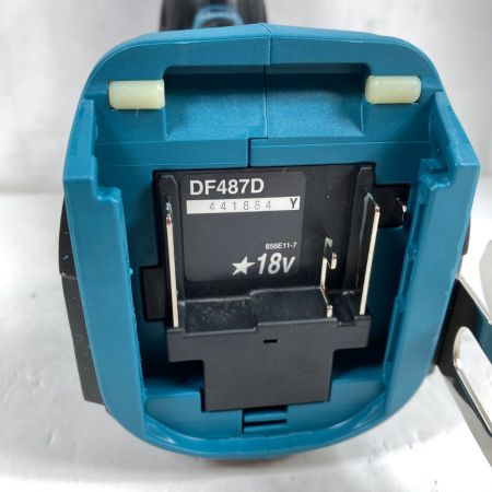  MAKITA マキタ 18V 充電式ドライバドリル （バッテリ2個・充電器・ケース付） DF487DRGX ブルー