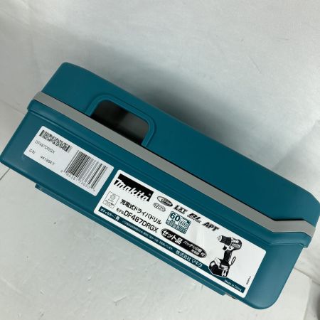  MAKITA マキタ 18V 充電式ドライバドリル （バッテリ2個・充電器・ケース付） DF487DRGX ブルー