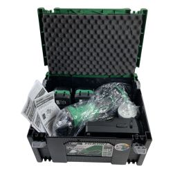 ＊＊ HiKOKI ハイコーキ 36V コードレスディスクグラインダ 100mm (バッテリ2個・充電器・ケース付） G3610DD(2XPZ) グリーン Sランク