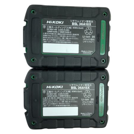  HiKOKI ハイコーキ 36V コードレスディスクグラインダ 100mm (バッテリ2個・充電器・ケース付） G3610DD(2XPZ) グリーン