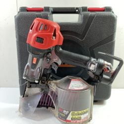 ＊＊ MAX マックス 90mm 高圧ロール釘打ち機 ケース付 HN-90N4(D)-G レッド Cランク