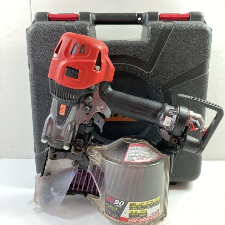  MAX マックス 90mm 高圧ロール釘打ち機 ケース付 HN-90N4(D)-G レッド