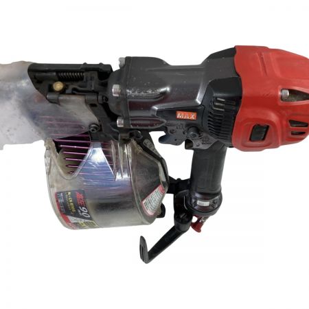  MAX マックス 90mm 高圧ロール釘打ち機 ケース付 HN-90N4(D)-G レッド
