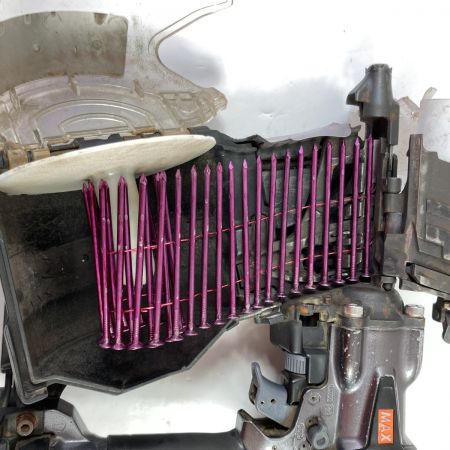  MAX マックス 90mm 高圧ロール釘打ち機 ケース付 HN-90N4(D)-G レッド