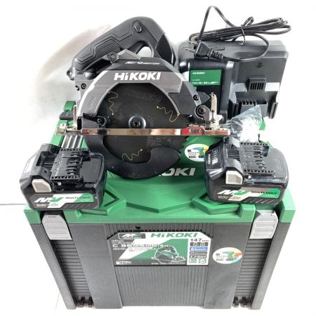  HiKOKI ハイコーキ 36V コードレス丸のこ 黒鯱 (バッテリ2個・充電器・ケース付） C3606DB ブラック